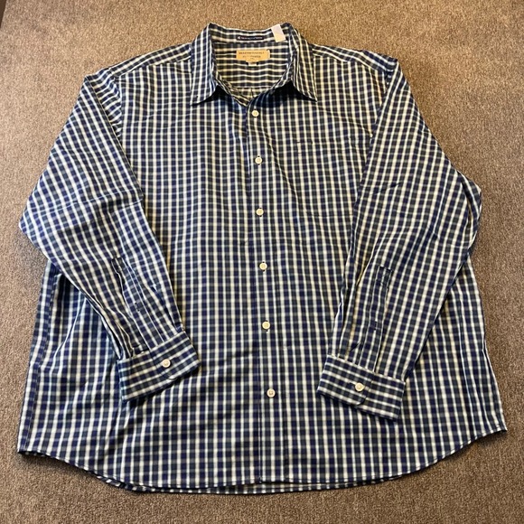 Duluth Trading Wrinklefighter Plaid Button Down Relaxed‎ Fit Shirt 2XL - Picture 1 of 9